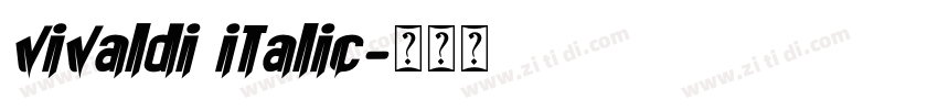 vivaldi italic字体转换